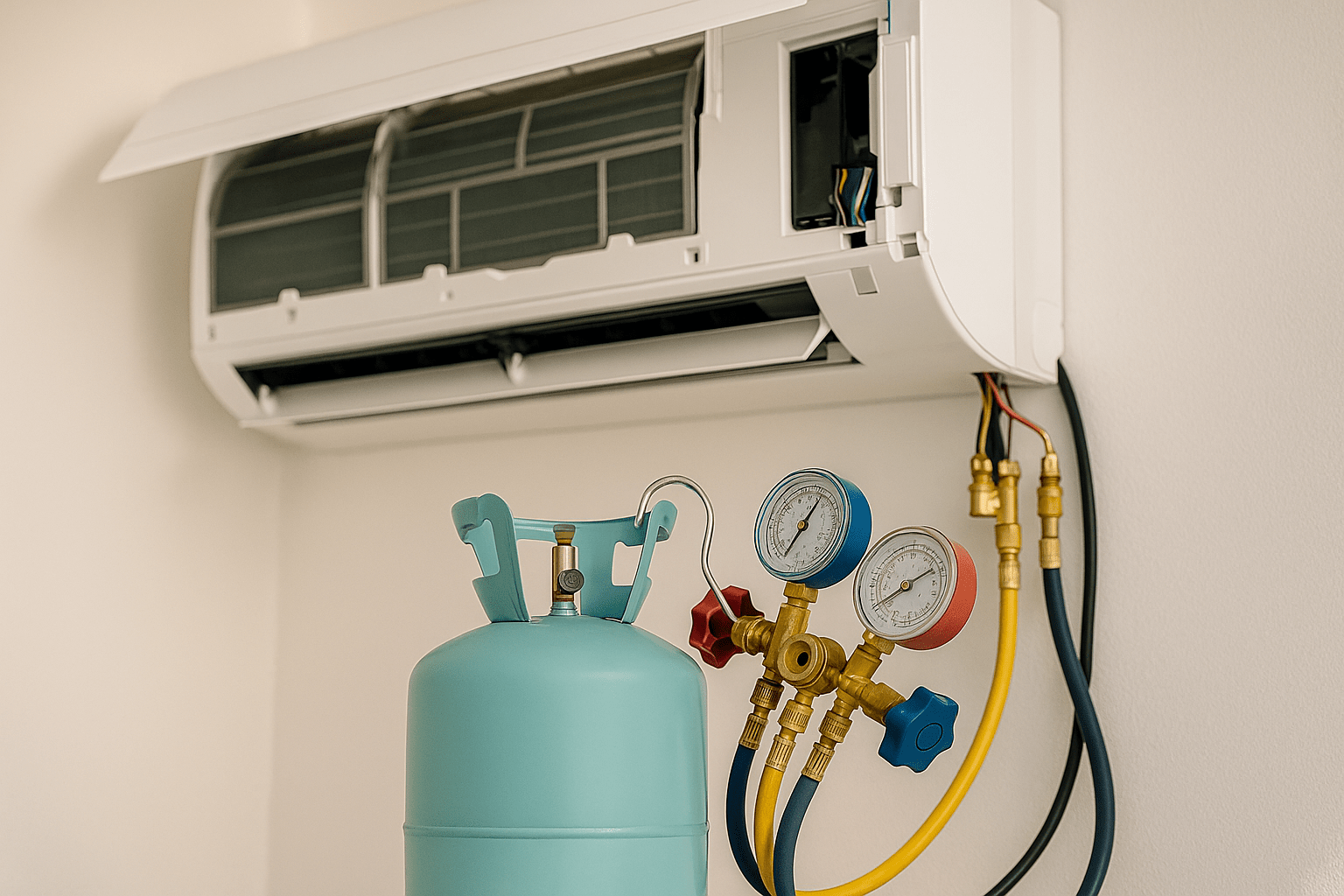 incarcare cu freon aparat de aer conditionat